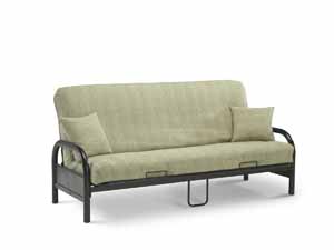 Black heavy duty Mteal futon frame