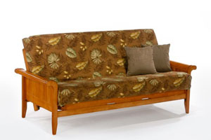 Wooden Loveseatt futon