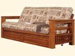 wooden futon
