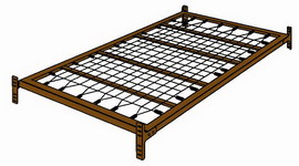 Linkspring to hold the mattress for a day bed
