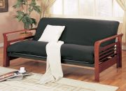 sleigh arm futon all wooden