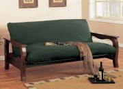 all wooden futon in dark cherry